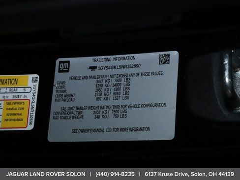 Used 2022 Cadillac Escalade Sport Platinum w/ LPO, ONYX Package AWD/4WD image 47