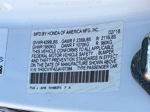Used 2018 Honda Accord EX image 31