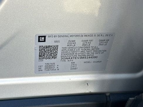 Used 2021 Chevrolet Equinox LT w/ LPO, Cargo Package AWD/4WD image 33