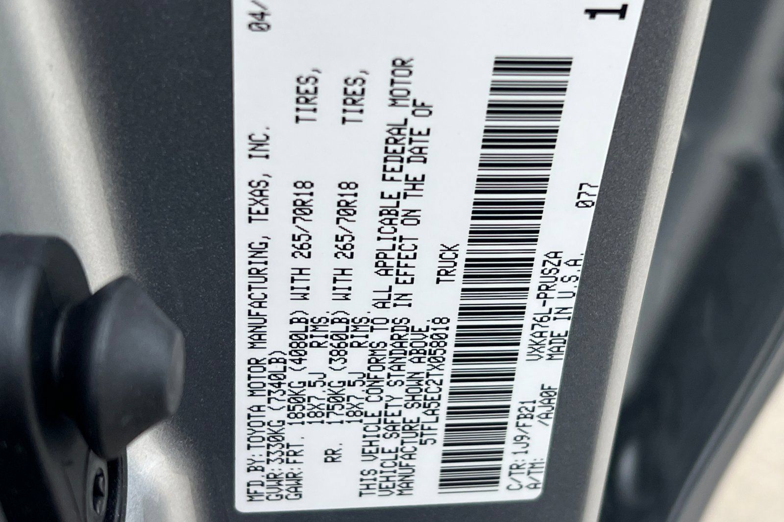 New 2026 Toyota Tundra SR5 w/ TRD Off-Road Package AWD/4WD image 21