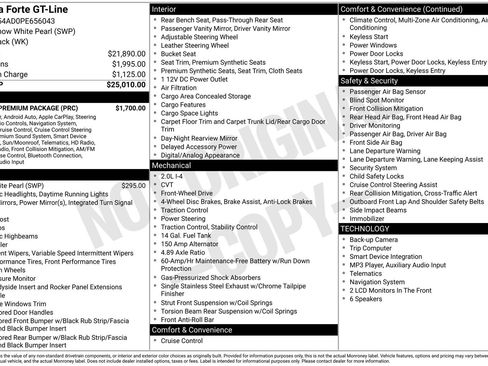 Used 2023 Kia Forte GT-Line w/ GT-Line Premium Package FWD image 16