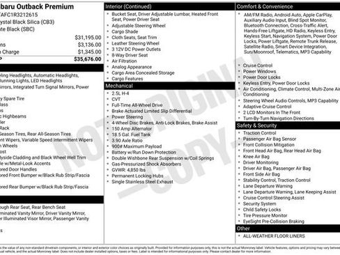 Used 2024 Subaru Outback Premium image 4