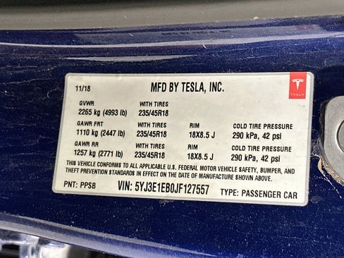 Used 2018 Tesla Model 3 Long Range AWD/4WD image 12