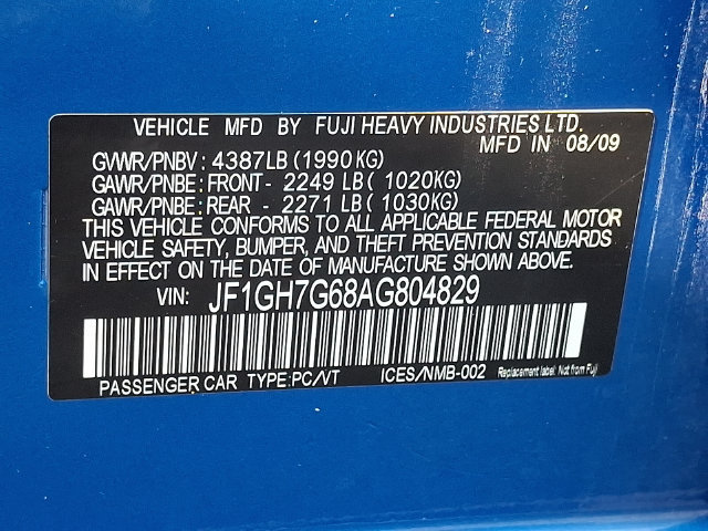 Used 2010 Subaru Impreza WRX Premium w/ Sport Trim 1G AWD/4WD image 26