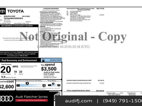 Used 2025 Toyota Sequoia SR5 w/ TRD Sport Package image 2