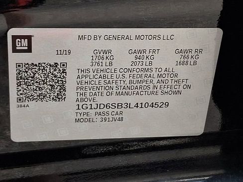 Used 2020 Chevrolet Sonic LT w/ Convenience Package FWD image 28