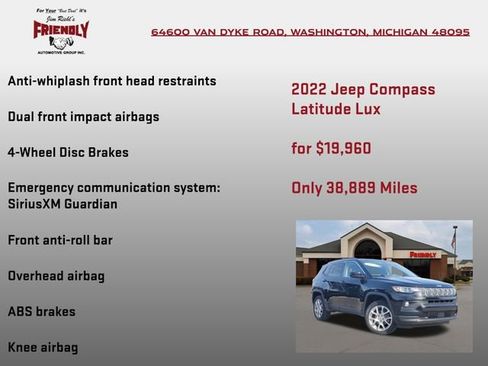 Used 2022 Jeep Compass Latitude image 15