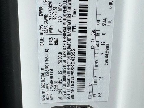 Certified 2025 Ford F150 STX w/ Equipment Group 200A AWD/4WD image 40