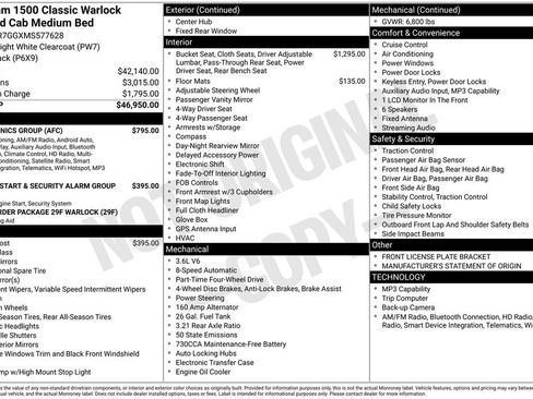 Used 2021 RAM 1500 Warlock w/ Electronics Group AWD/4WD image 6