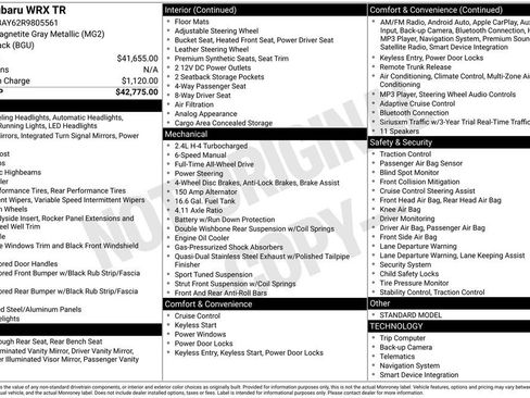 Used 2024 Subaru WRX TR image 3