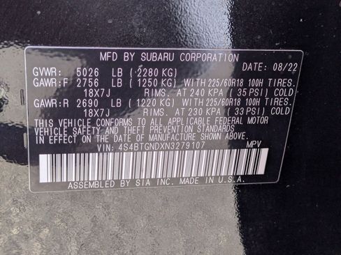 Used 2022 Subaru Outback Limited XT image 36