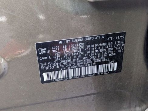 Used 2022 Subaru Ascent Limited w/ Technology Package image 33