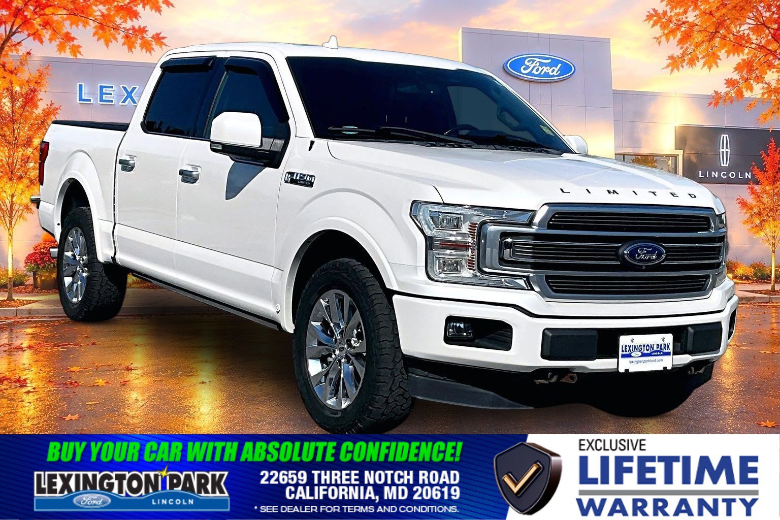 Used 2018 Ford F150 Limited w/ Trailer Tow Package AWD/4WD image 1