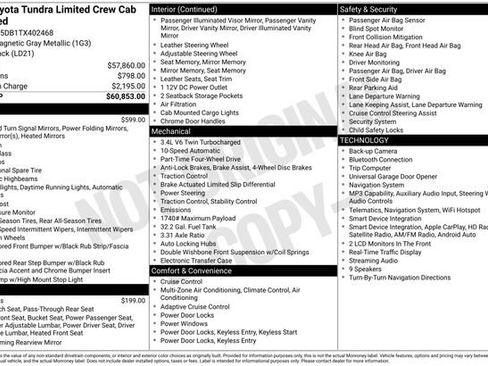 Used 2026 Toyota Tundra Limited AWD/4WD image 6