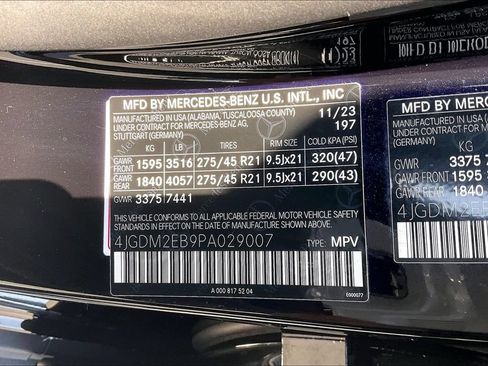 Certified 2023 Mercedes-Benz EQS 450+ 4MATIC SUV image 25
