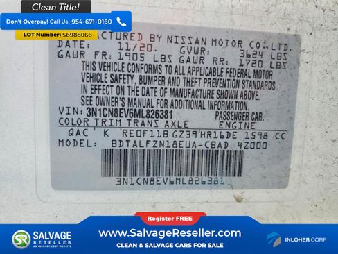 Used 2021 Nissan Versa SV FWD image 16