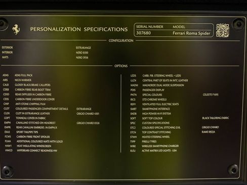 Certified 2024 Ferrari Roma Spider RWD image 58
