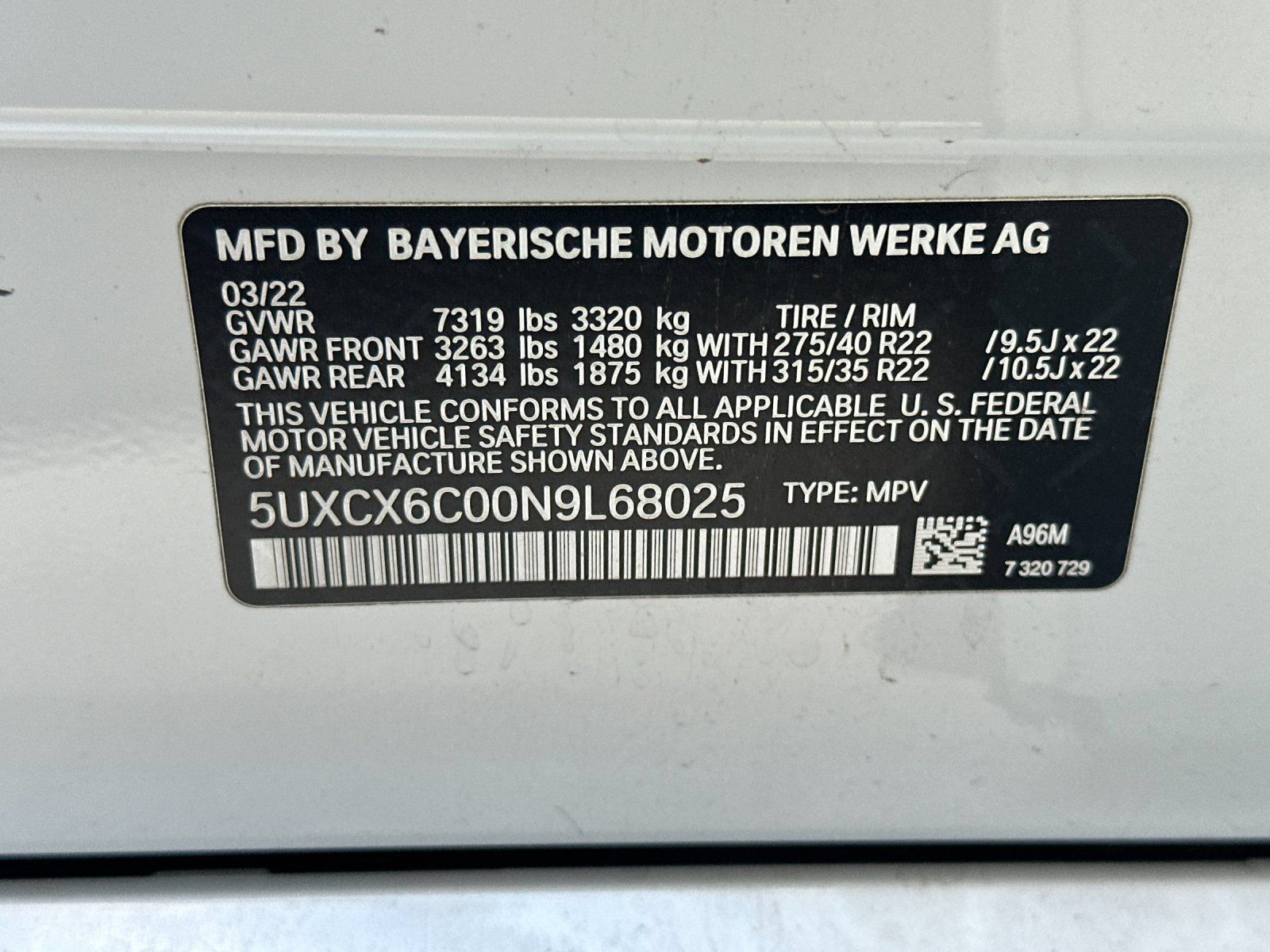 Used 2022 BMW X7 M50i AWD/4WD image 27