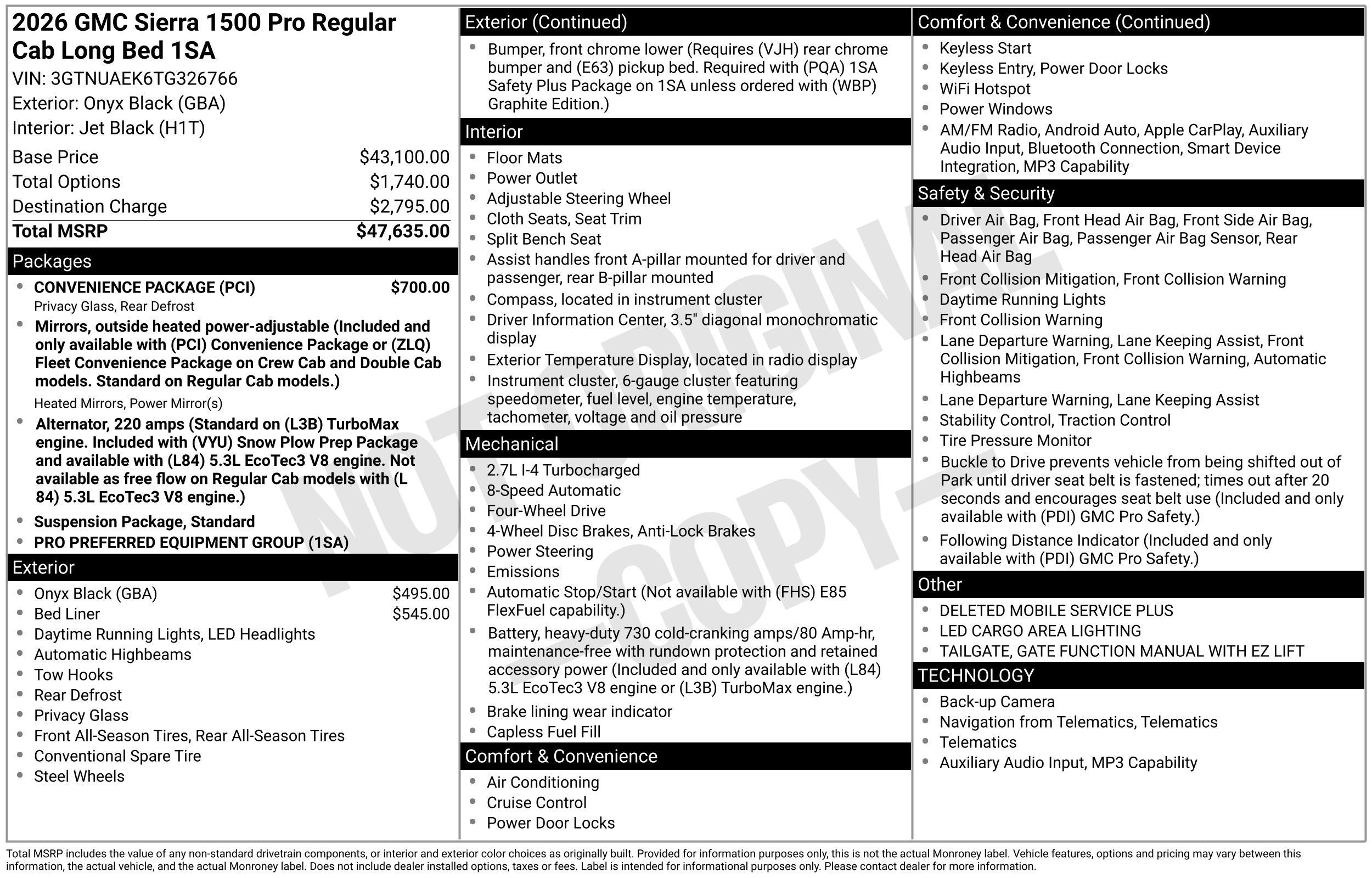 New 2026 GMC Sierra 1500 Pro w/ Convenience Package AWD/4WD image 31