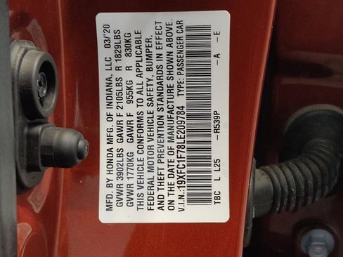 Used 2020 Honda Civic EX-L image 33