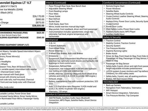 Used 2015 Chevrolet Equinox LT w/ Driver Convenience Package image 4