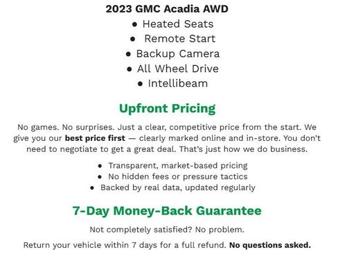 Certified 2023 GMC Acadia SLE w/ Driver Convenience Package image 2