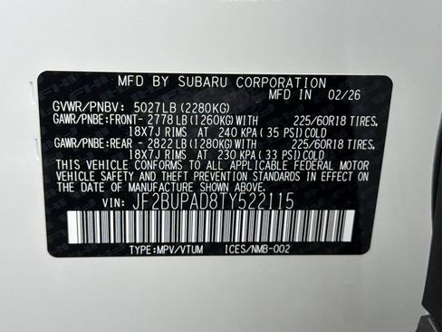 New 2026 Subaru Outback Premium AWD/4WD image 31
