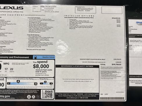 New 2026 Lexus LX 600 4WD w/ Luxury Package image 44