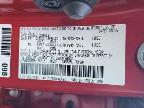 Certified 2022 Toyota Tacoma SR5 w/ Technology Package RWD image 31
