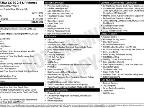 Used 2025 MAZDA CX-30 AWD 2.5 S w/ Preferred Package image 22