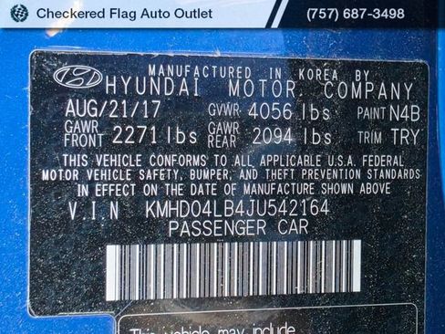 Used 2018 Hyundai Elantra Sport w/ Cargo Package FWD image 23