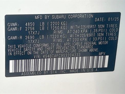 Used 2025 Subaru Outback Premium w/ Popular Package #1A AWD/4WD image 32