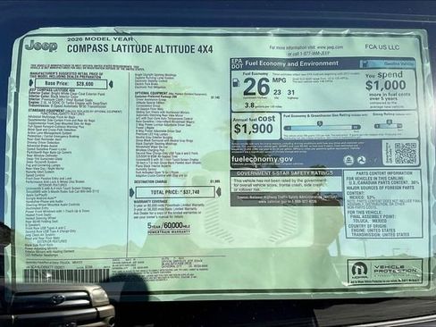 New 2026 Jeep Compass Latitude w/ Quick Order Package 29K image 16