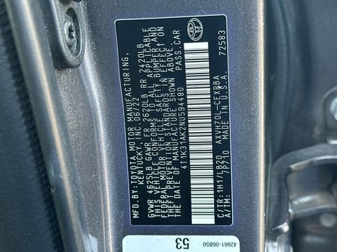 Certified 2022 Toyota Camry XSE image 28