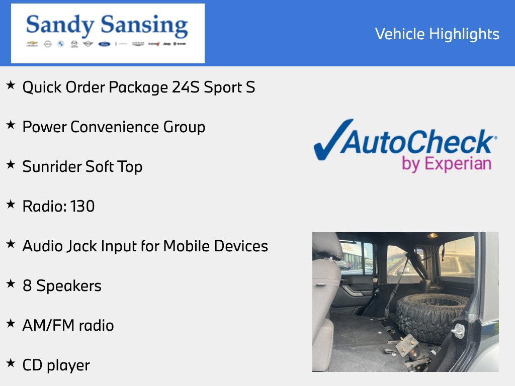 Used 2018 Jeep Wrangler Unlimited Sport S AWD/4WD image 7