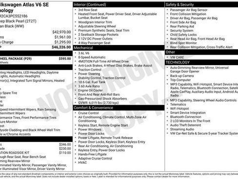 Used 2023 Volkswagen Atlas SE w/ Black Wheel Package AWD/4WD image 6