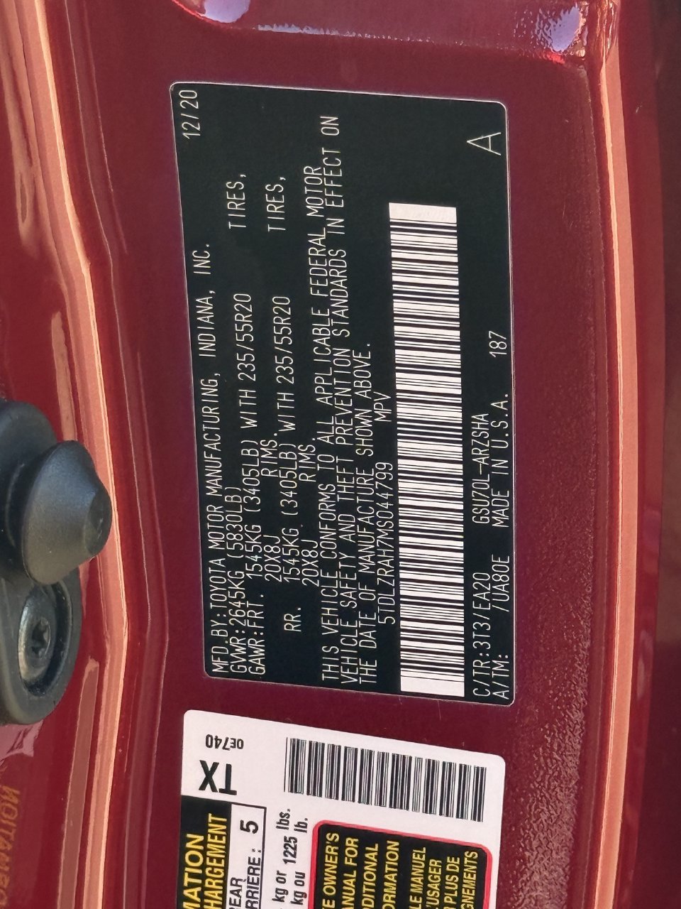 Used 2021 Toyota Highlander XSE FWD image 30