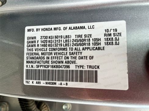 Used 2019 Honda Ridgeline Sport image 29