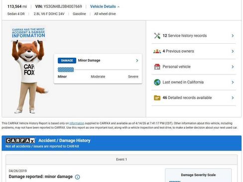 Used 2011 Saab 9-5 Turbo6 image 2