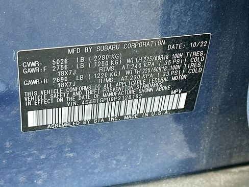 Used 2023 Subaru Outback Touring XT image 33