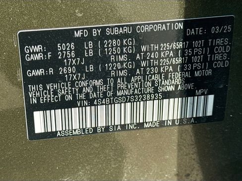 Used 2025 Subaru Outback Wilderness w/ Wilderness Package AWD/4WD image 44