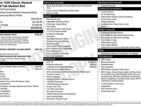 Used 2020 RAM 1500 Warlock w/ Electronics Group AWD/4WD image 6