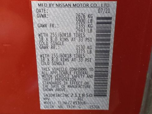 Used 2022 Nissan Pathfinder SV AWD/4WD image 33