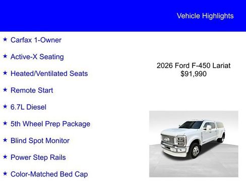 Used 2026 Ford F450 Lariat w/ Chrome Package image 2