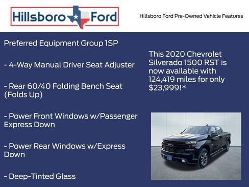 Used 2020 Chevrolet Silverado 1500 RST w/ Texas Edition image 3