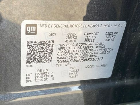 Certified 2022 Chevrolet Equinox RS image 25