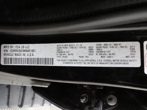Used 2022 RAM 1500 Lone Star RWD image 35