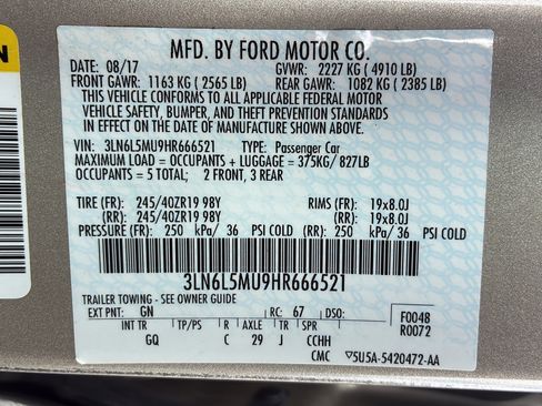 Used 2017 Lincoln MKZ Reserve w/ Technology Package FWD image 38