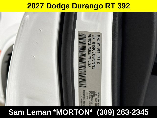 New 2027 Dodge Durango R/T AWD/4WD image 34