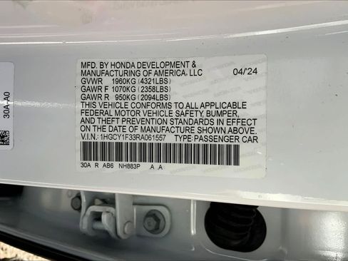 Used 2024 Honda Accord EX image 33